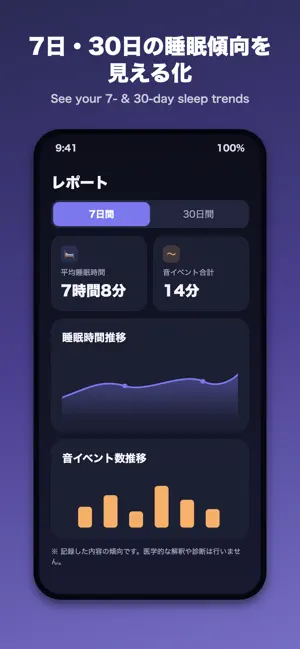 SleepLog+ 睡眠記録・いびきメモ screenshot 3