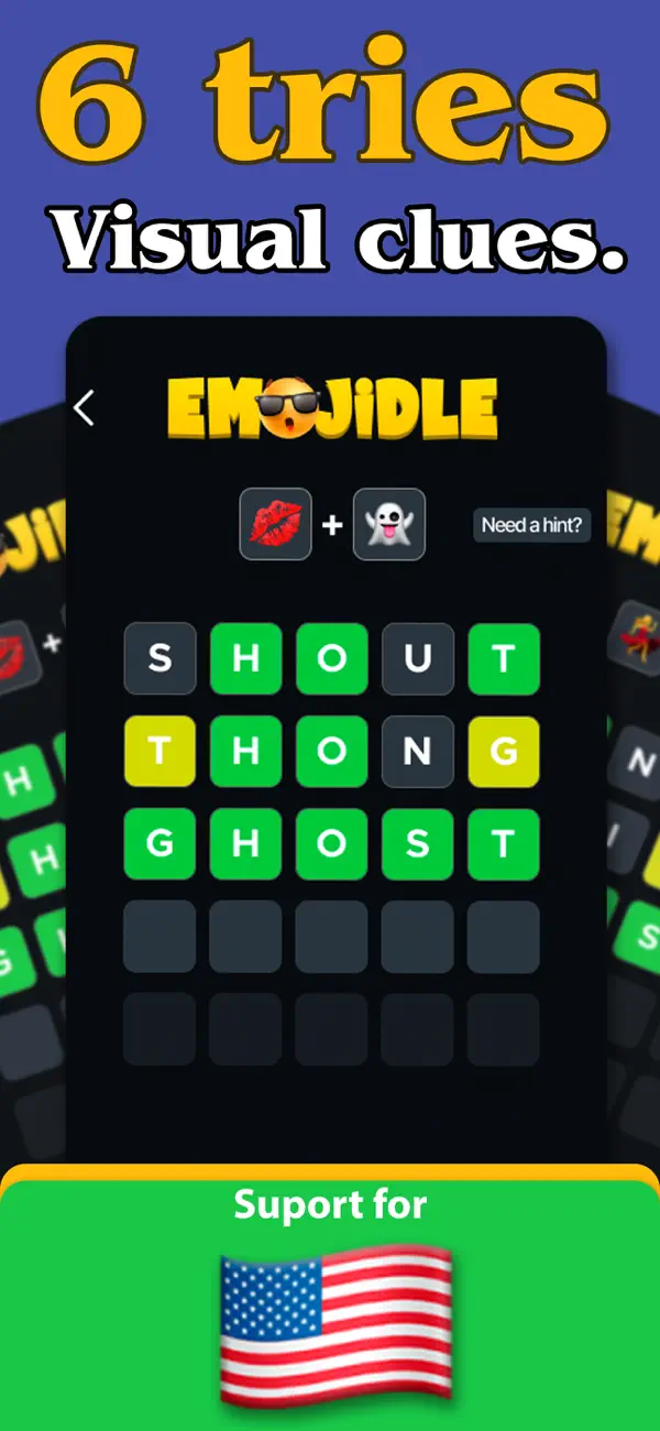 Screenshot #3 pour Emoji Word Game – Emojidle.
