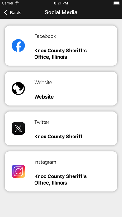 Knox County Sheriff Illinois Screenshot