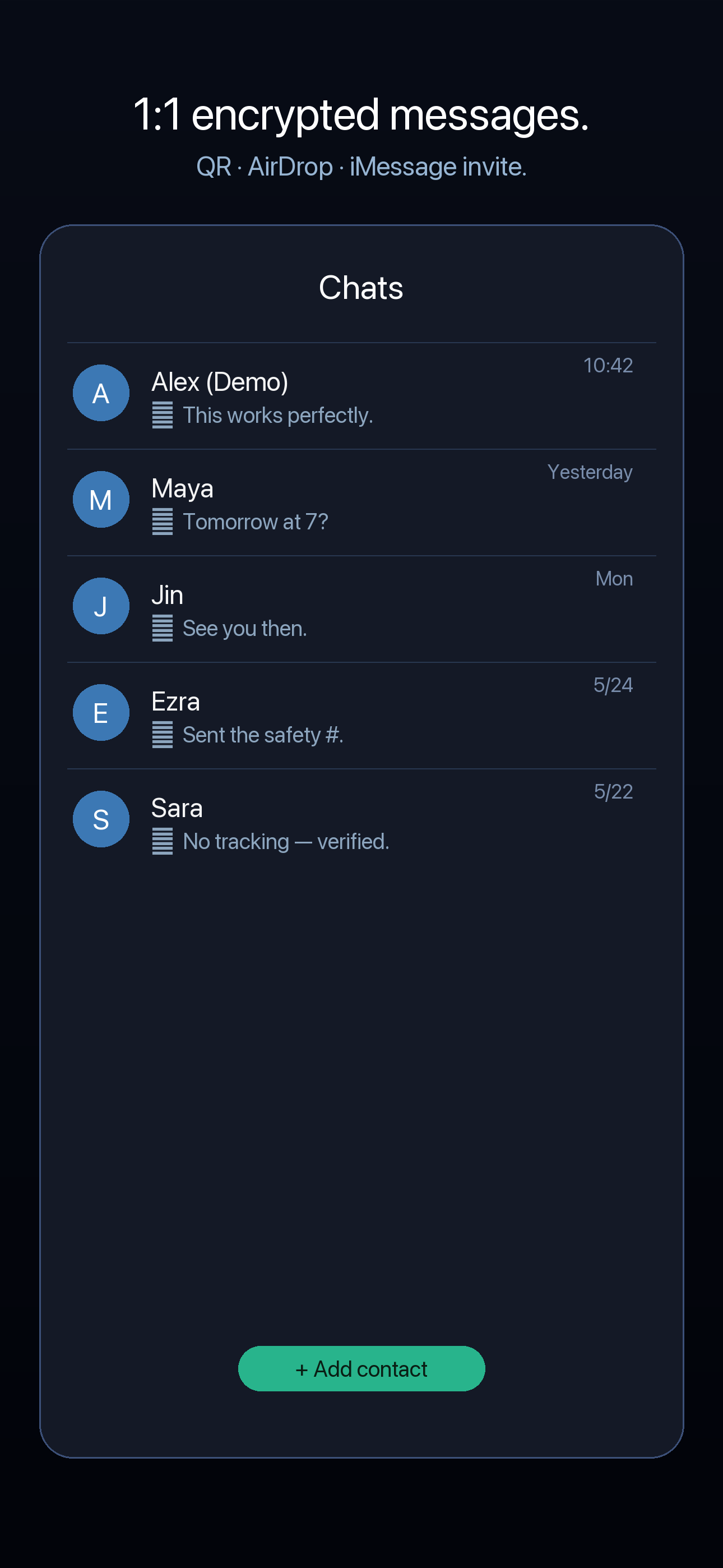 Cipher: Private E2E Chat