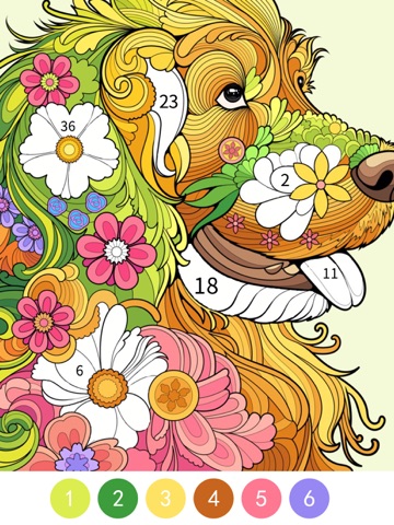 Tangle Color by Number Book iPad screenshot