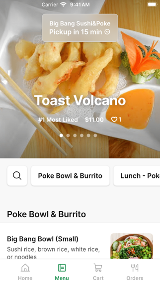 Big Bang Sushi To Go iPhone screenshot 2 - Food & Drink app