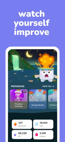 Home Workouts & Fitness | Luvu — App Store screenshot 4