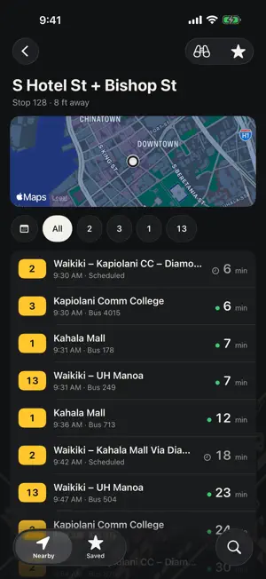 AllBusApp screenshot 2