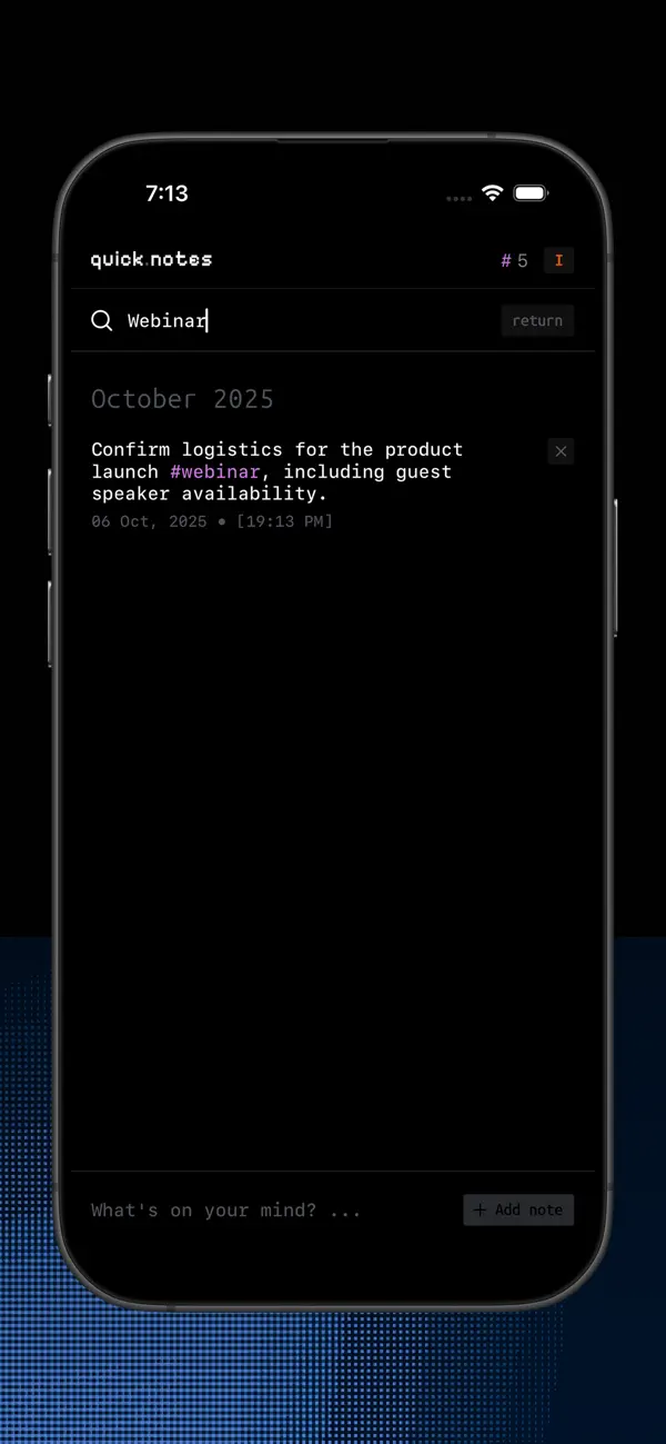 #2. Quick.Notes (iOS) Által: Cristian Radu