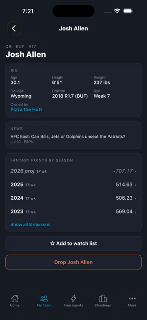 Pocket GM for MyFantasyLeague screenshot 4