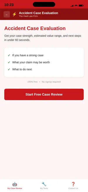 The Hadi Law Firm Injury App screenshot 4