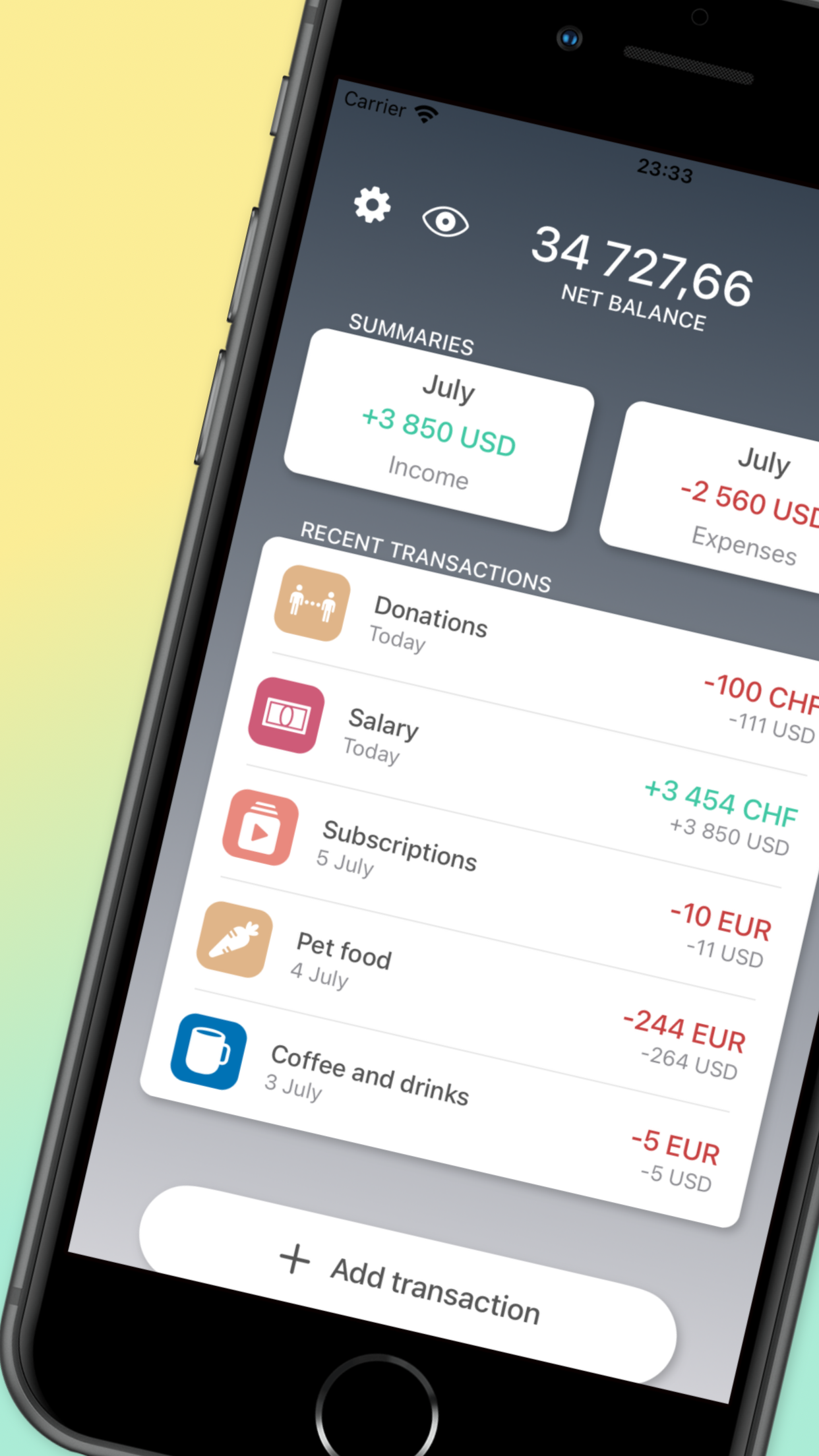 CoinBliss - Expense Tracker