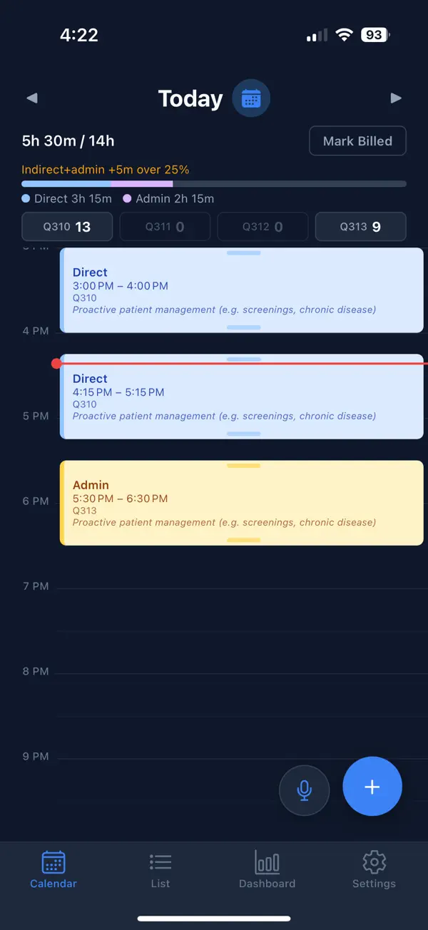 Screenshot #2 pour ActiveTime FHO+