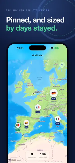 Stamp Days: Country Tracker screenshot 2