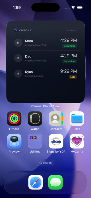 Chrona: World Time App Screenshot 6 of 7