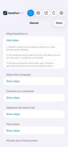 DeskPort app screenshot 2
