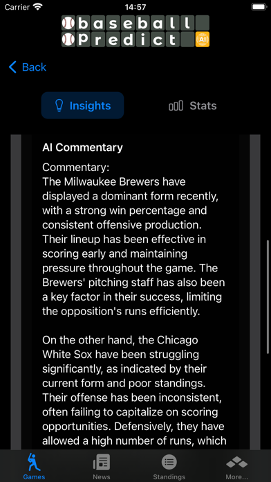 BaseballPredicts: Tips & Picks Screenshot