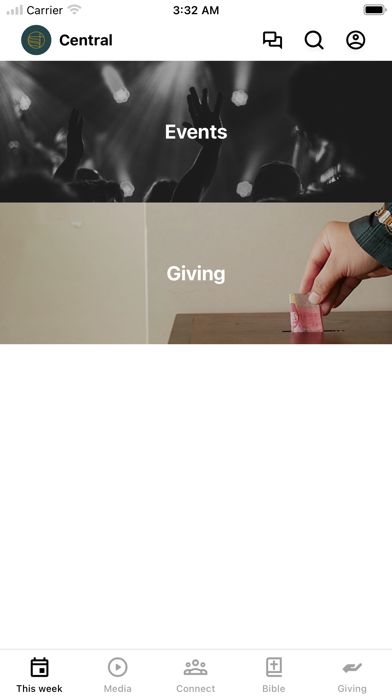 Central United app screenshot
