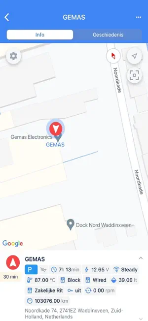 Gemas Tracking screenshot 2