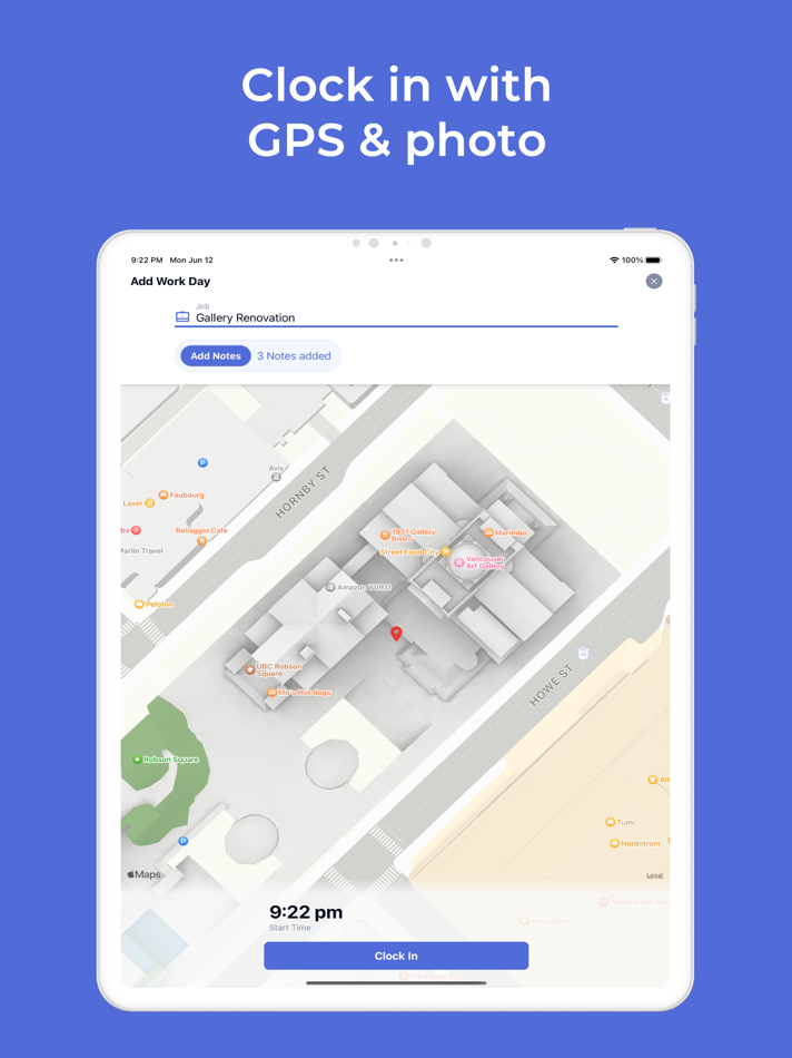 #2. Work Hour Tracker・EmployeeLink (iOS) 作者: Morgan Trudeau