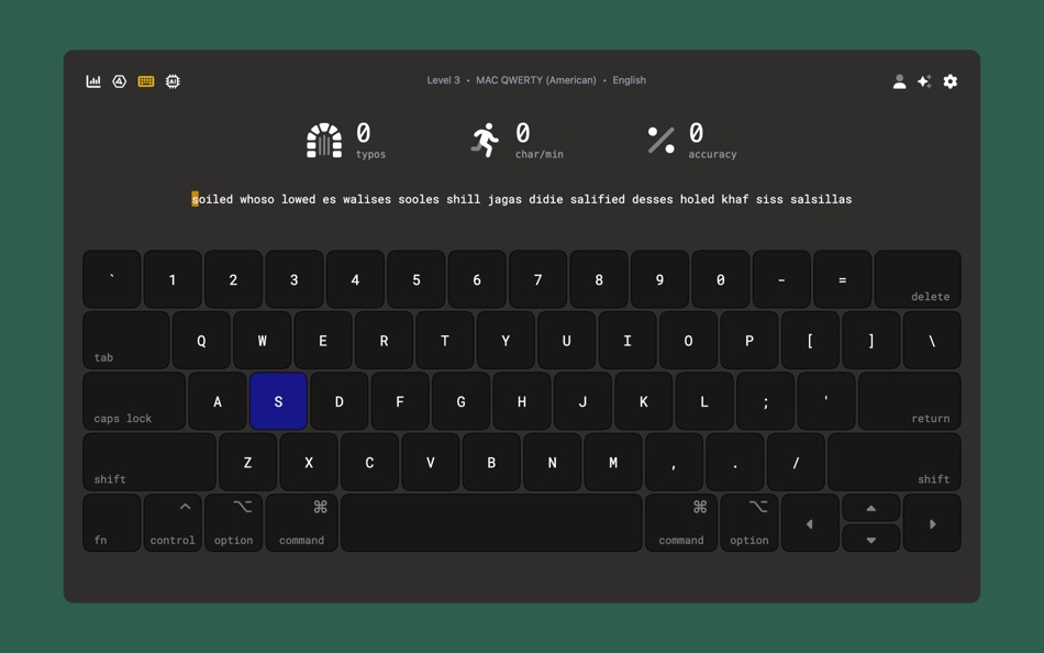#1. Touch Typer (macOS) 由: Robert Koch