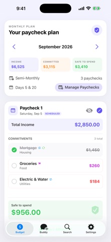 PayCheck Budget Screenshot 1 of 5