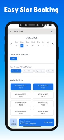 Fabzia Turf Booking Management screenshot
