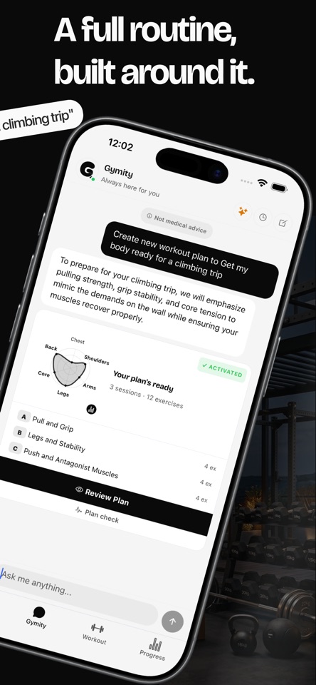 ChatGymity – AI Fitness Coach screenshot 2