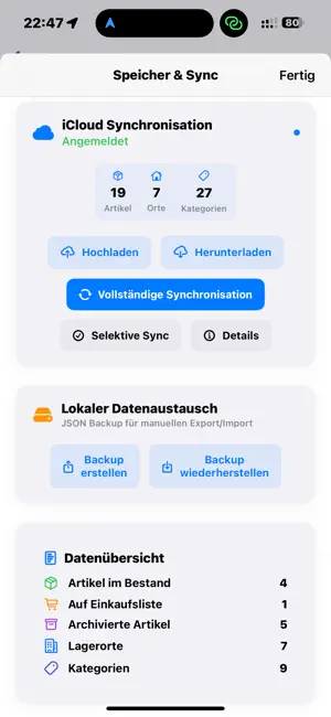 Lagerplatz 2.0 – Vorräte screenshot 2