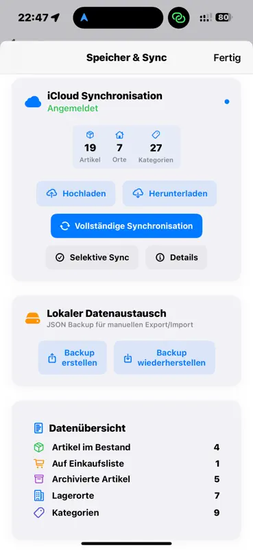 Lagerplatz 2.0 – Vorräte screenshot 2 of 10