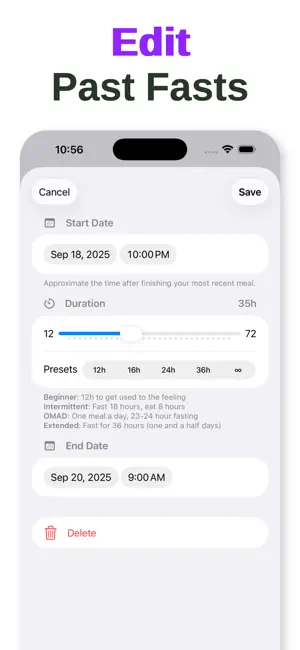 Minimal Fasting Tracker screenshot 3
