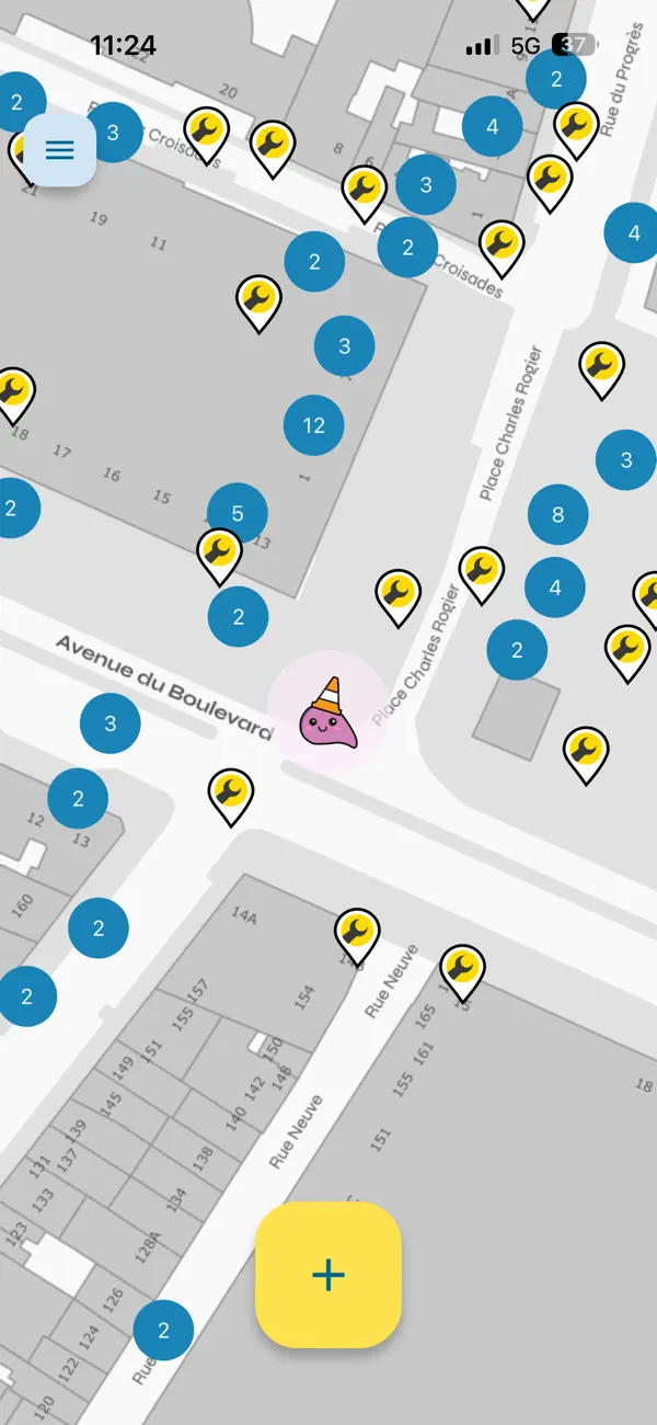 Screenshot #1 pour FixMyStreet Bruxelles