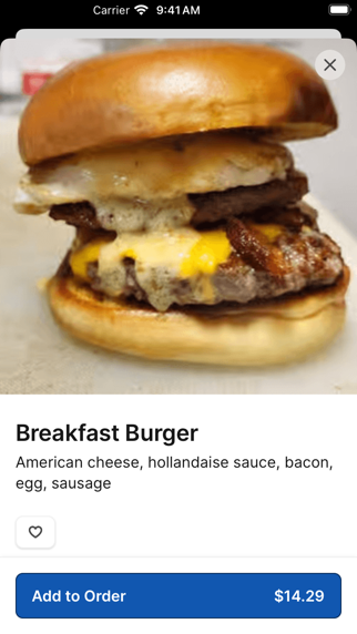 Brake Burger Garage iPhone screenshot 4 - Food & Drink app