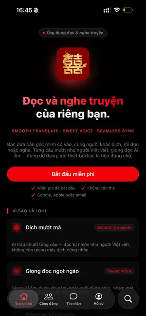 LoHi - Đọc & Nghe Truyện screenshot 1