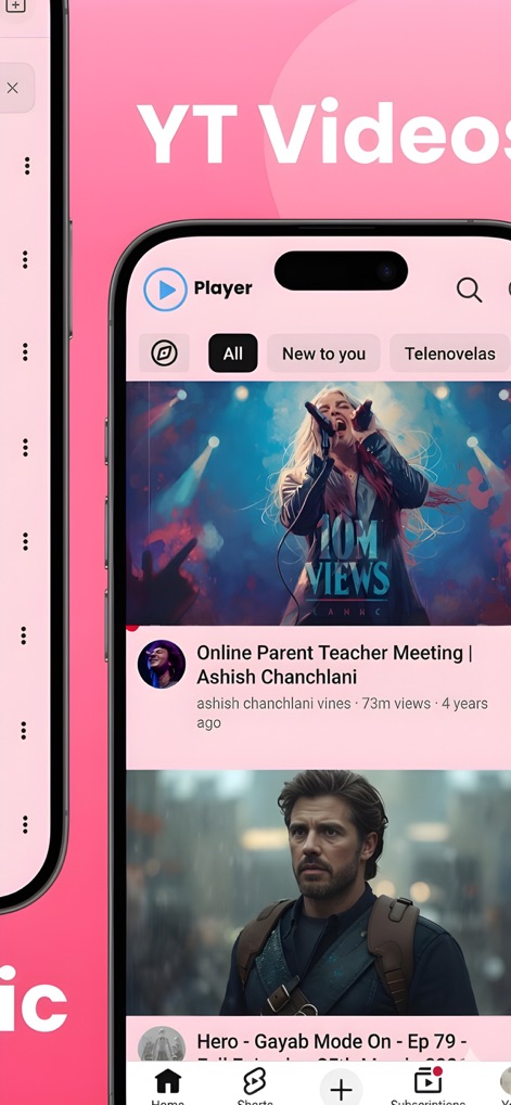 Tubidy Fm : Offline MP3 Player - Discover trending online video feeds with a user-friendly interface that includes categories like "All" and "New to you" for effortless browsing.