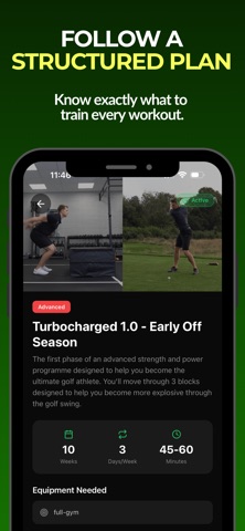GymCaddie - Workouts for Golf screenshot