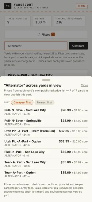 YardScout: Junkyard Parts screenshot 4