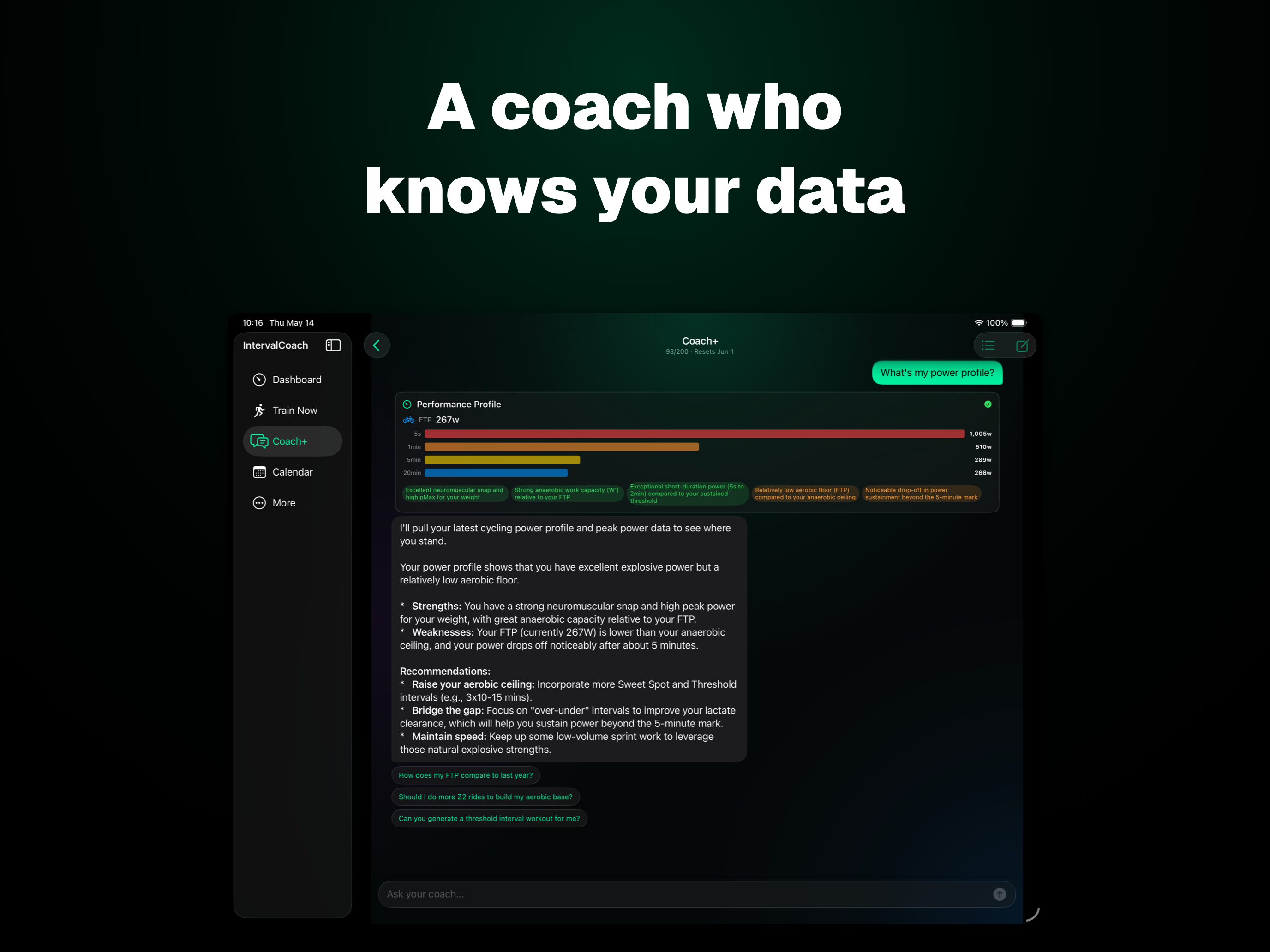 IntervalCoach: AI Training