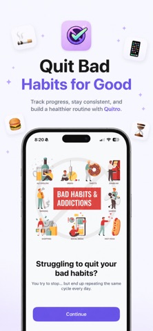 Quit Tracker :Quitro screenshot