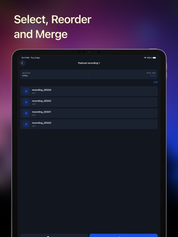 Merge Audio: Combine Sounds iPad screenshot