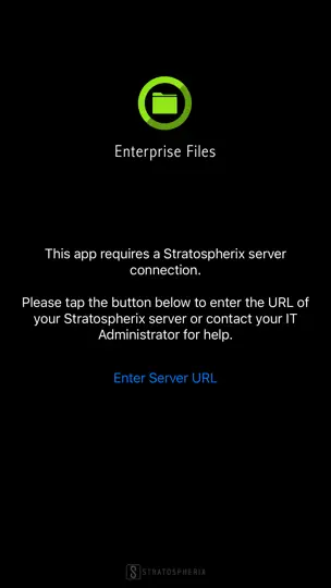 Screenshot von Enterprise Files auf dem iPhone 1