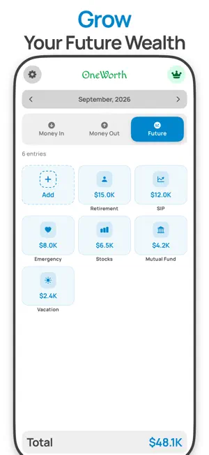 Money manager: OneWorth screenshot 3