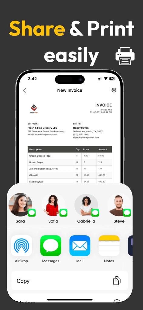 Invoice Maker - Receipt & Bill - Business App | MWM