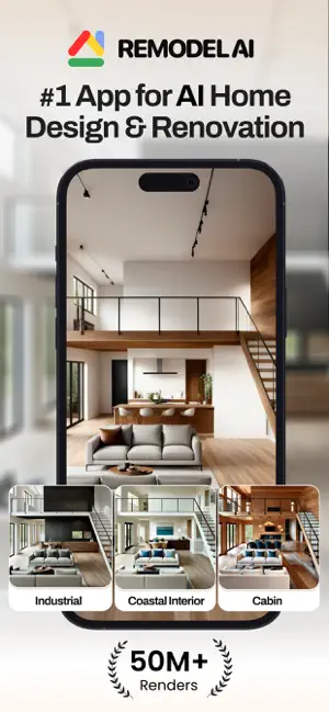 Remodel AI: Home Design iPhone screenshot 1