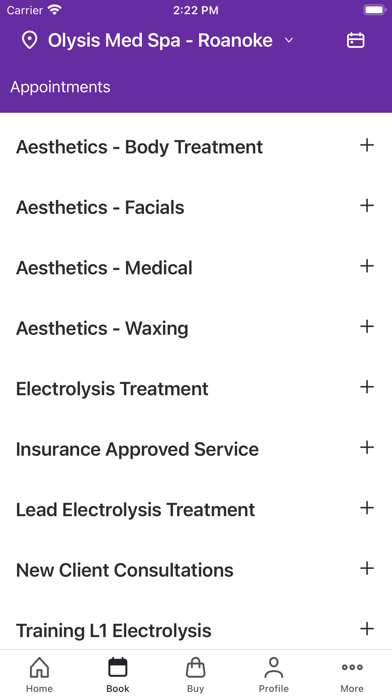 Olysis Med Spa Screenshot