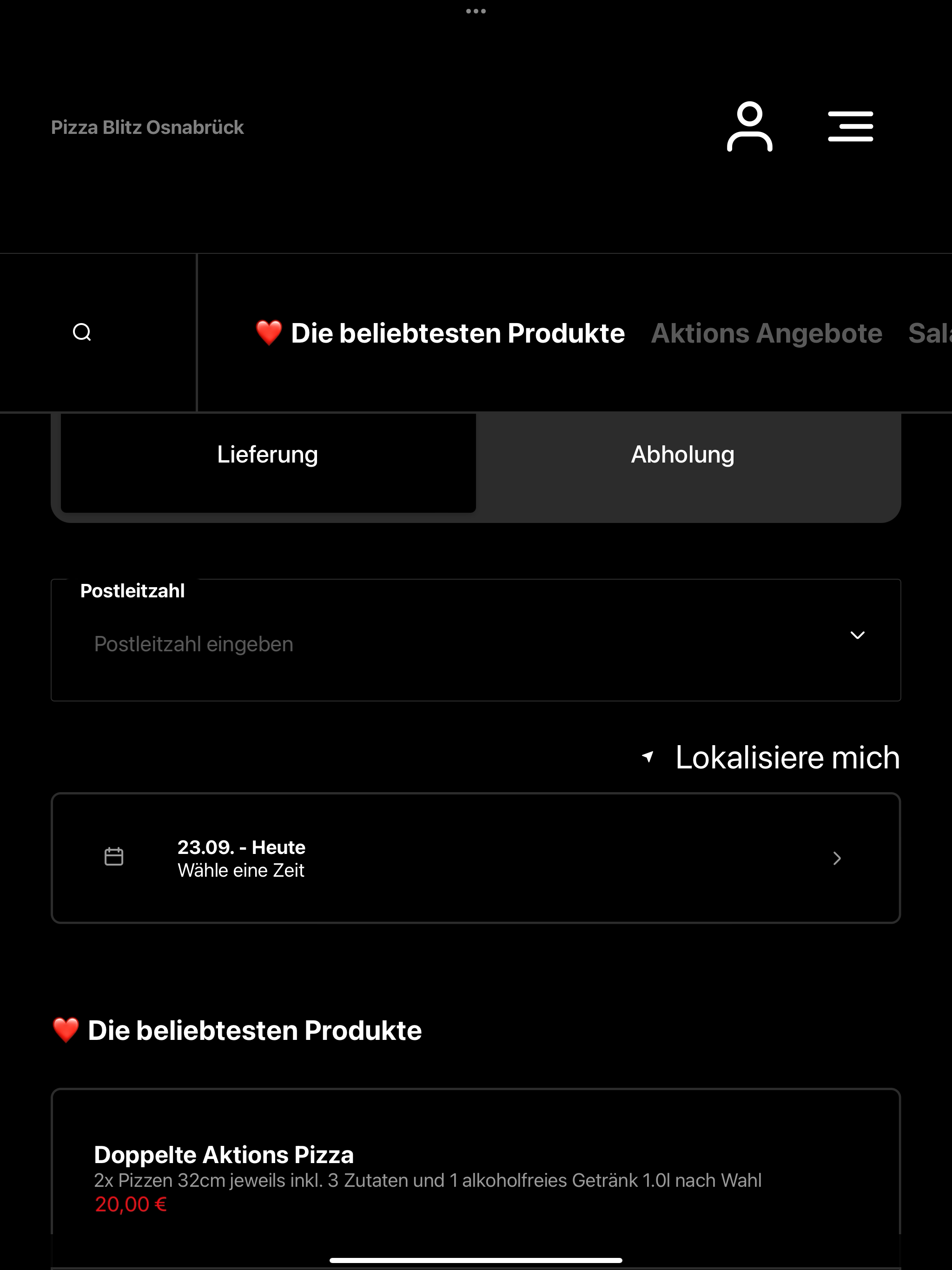 Pizza Blitz Osnabrück