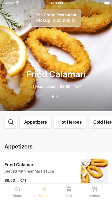 Grotto Restaurant Screenshot