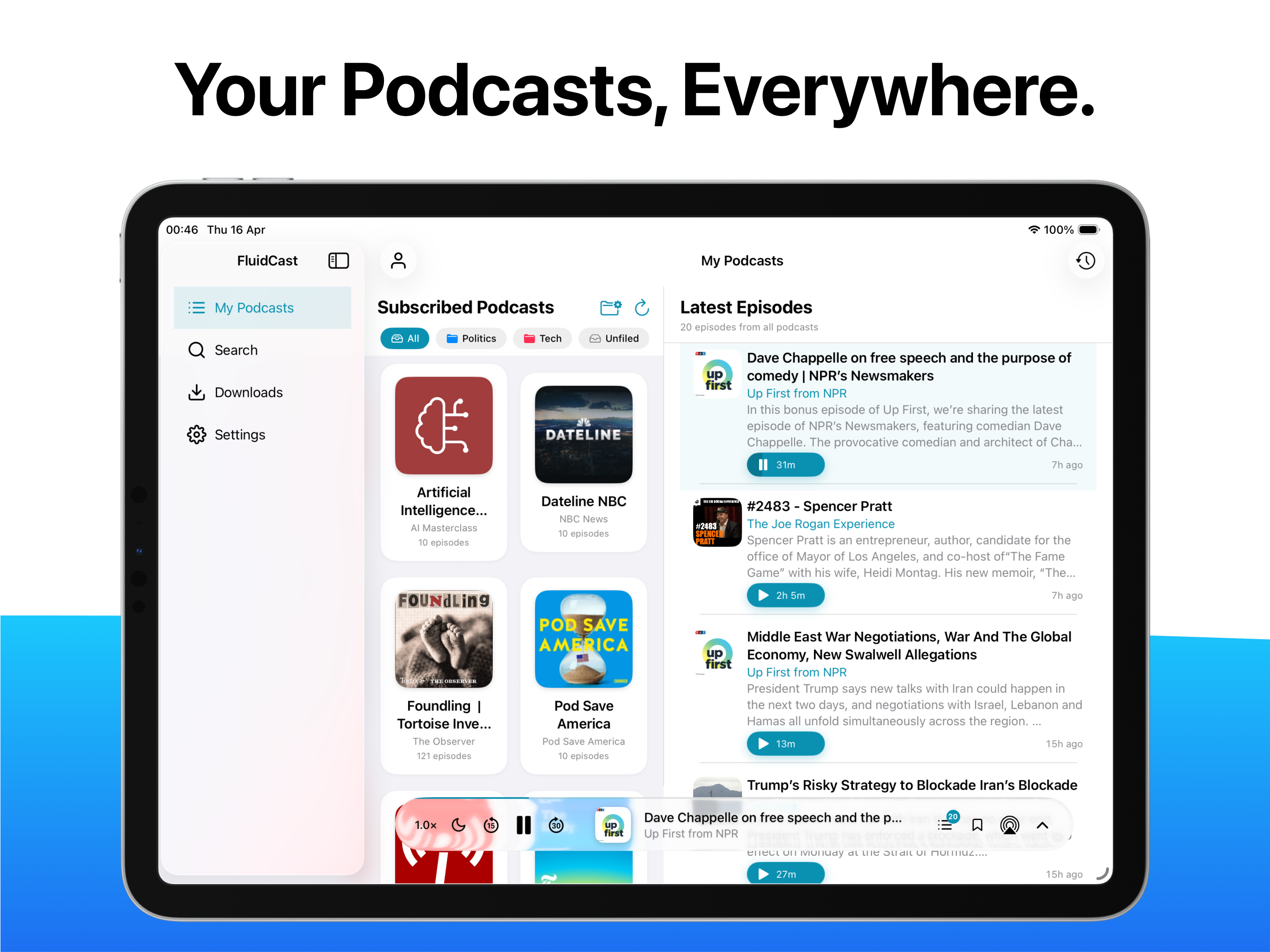 FluidCast: Podcast Player screenshot 8