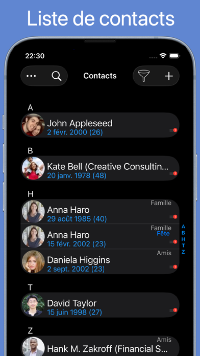 Screenshot #3 pour BirthdaysPro