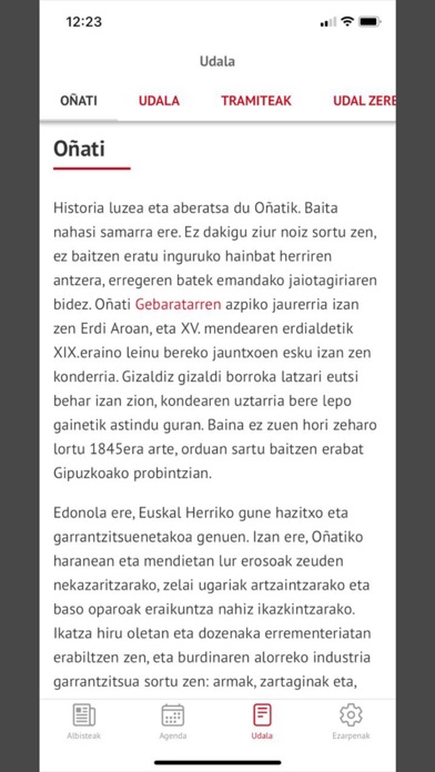 Oñatiko Udala Screenshot