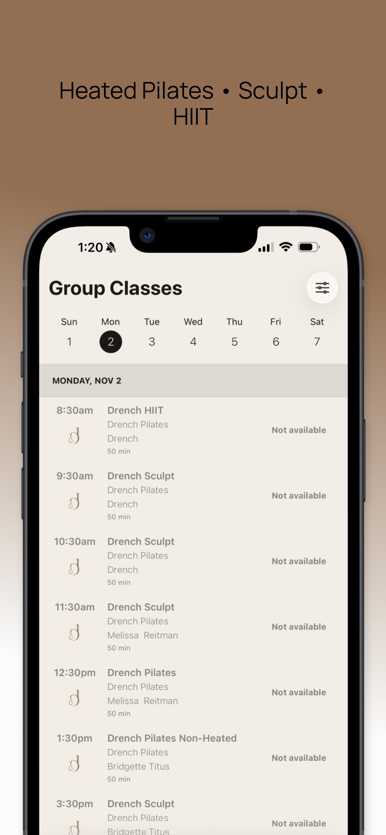 Screenshot 3 of Drench Pilates
