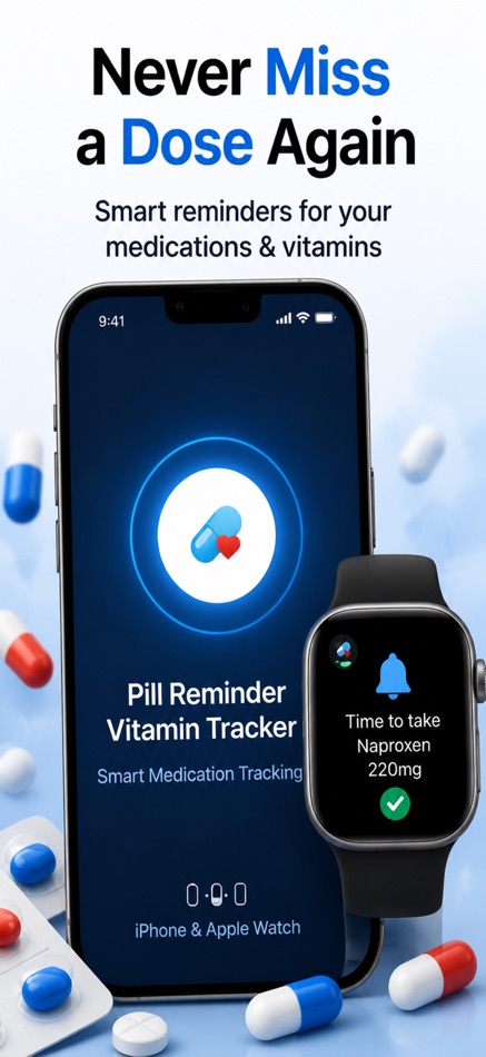 #1. Pill Reminder Vitamin Tracker (iOS) Von: Farouk Nasser