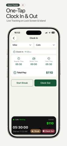 Hours Tracker: Work Log & Pay Screenshot 1 of 8