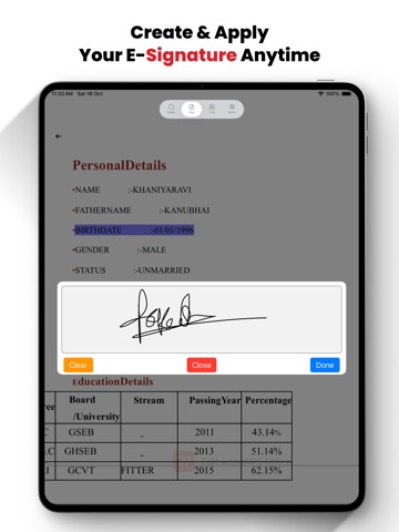 iPDF Converter : PDF Scanner iPad screenshot